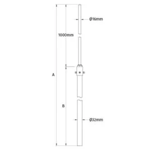 Insulated-Lightning-Conductor-Wall-Mounted-Interception-Mast-–-3m-to-4m-High