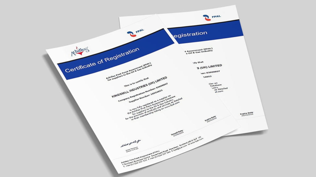 Kingsmill Industries are FPAL Registered