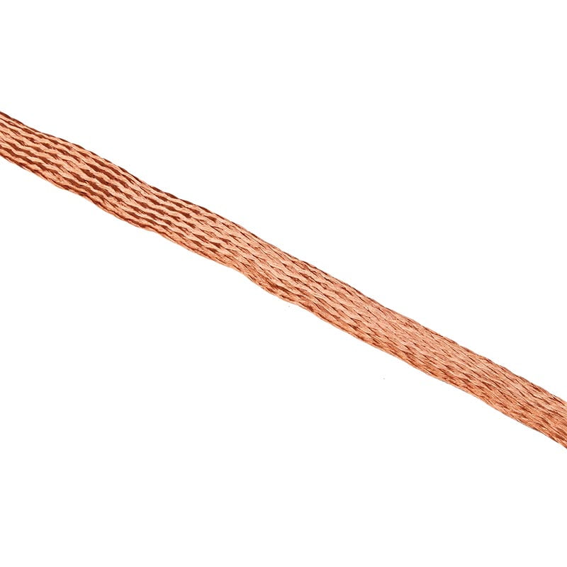 China Supplier Flat Braided Earthing Copper Strip Flexible Copper Braid -  China Flexible Copper Braid, Ground Wire Silver Plated