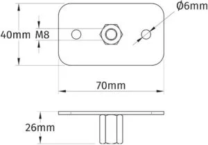 Insulated-Lightning-Conductor-Cable-Holder-Base