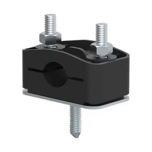 Insulated Lightning Conductor Cable Holder M8 Thread