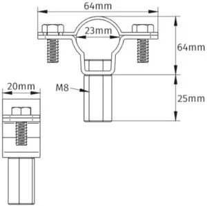 Stainless-Steel-Insulated-Lightning-Conductor-Holder