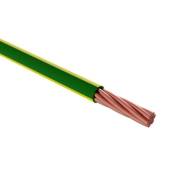 Kingsmill copper cable green yellow pvc covered