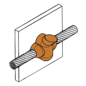 product: Horizontal-Thru-Cable-to-Vertical-Steel-Surface-Joint-–-CS27 image