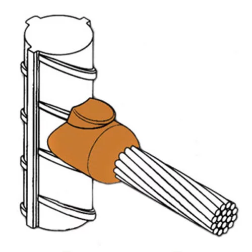 kingsweld horizontal cable-to-rebar connection cre-6