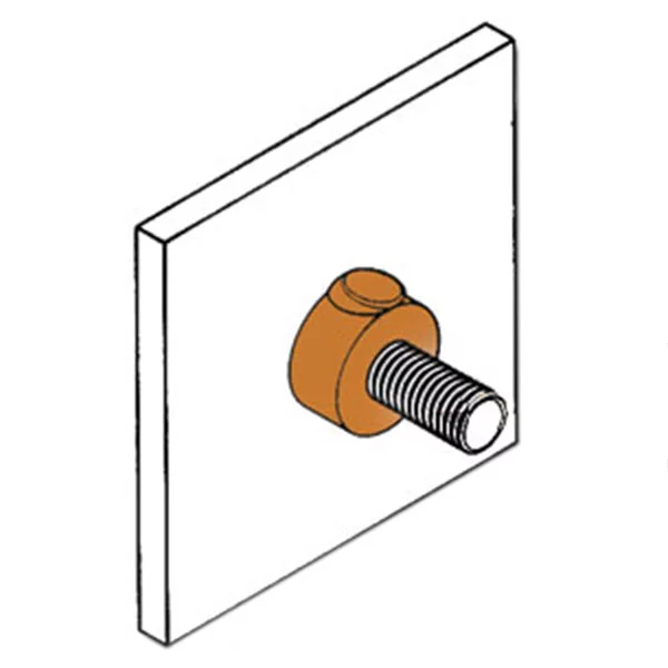 kingsweld stud to vertical steel surface connection rs-1