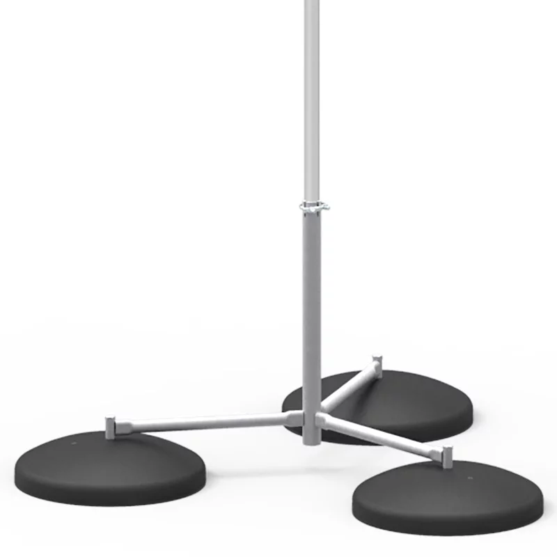 Insulated Lightning Conductor Free-Standing Tripod Interception Mast - 3m to 7m high