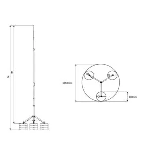 Free-Standing-Air-Terminal-Mast